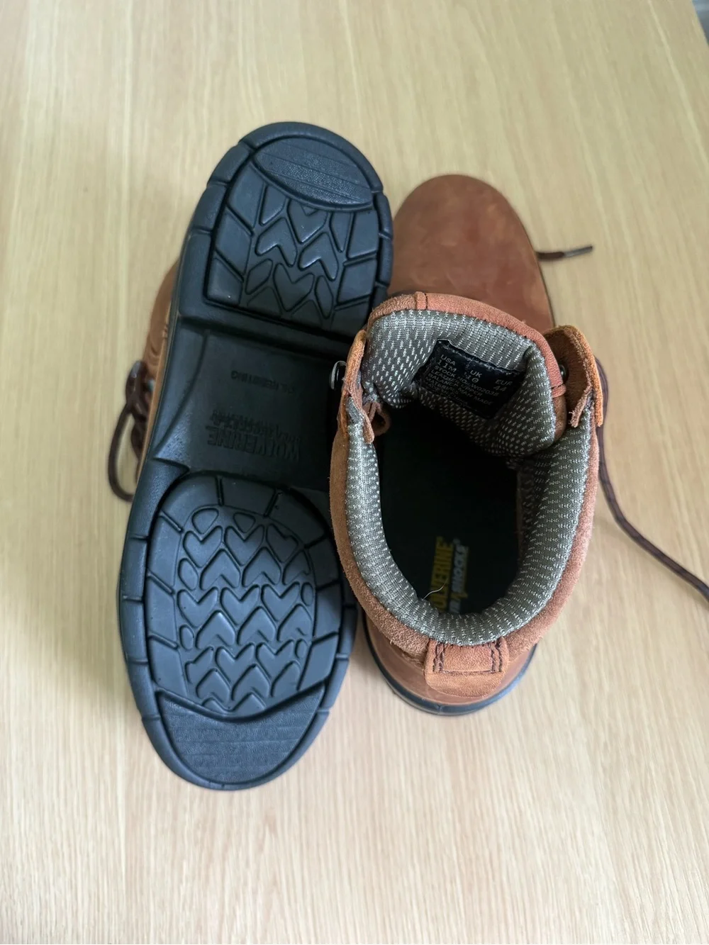 Wolverine Men's Brown Lace-Up Work Boots
